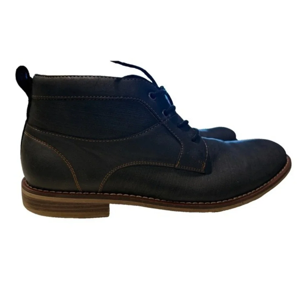 RYE by Number Eye Mens Leather Chukka Boots Brown Lace Up Desert Boots Size 9